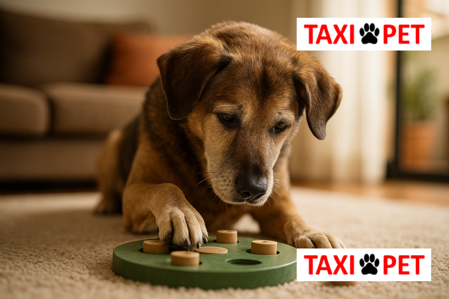 Ejercicios mentales para perros mayores de 7 años